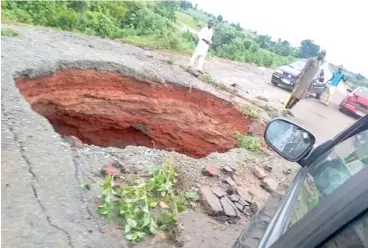  ??  ?? One of the failed spots on Gada Sabongida recently