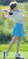  ?? ?? Elsie Miller marched on in the Kent Golf junior girls’ Milstede Trophy