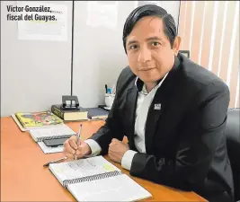  ??  ?? Víctor González, fiscal del Guayas.