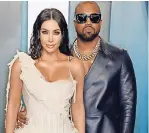  ??  ?? Kim Kardashian y Kanye West