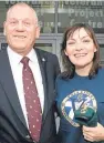  ?? Picture: Alan Richardson. ?? Lorraine Kelly with Jim Reilly, director of Tayforth Veterans.