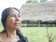  ?? ?? Ruiz of the Tikuna indigenous ethnic group poses for a picture at the San Martin de Amacayacu community in the Amazon region, Colombia.