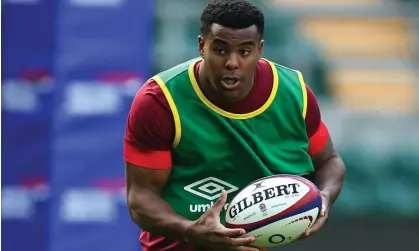  ?? Saturday. Photograph: David Rogers/Getty Images ?? Immanuel Feyi-Waboso, who was playing for Taunton in National League One less than a year ago,will make his first start for England on