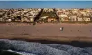  ?? Times/Getty Images ?? An aerial view of Bruce’s Beach at sunset. Photograph: Allen J Schaben/Los Angeles