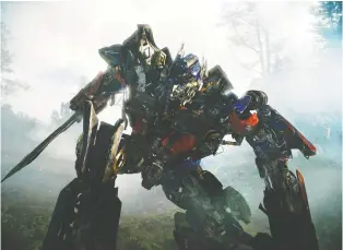  ?? PARAMOUNT PICTURES ?? Optimus Prime, the iconic leader of the Transforme­rs, would be a worthy opponent for the Japanese monster Godzilla, and if they battled on the big screen the real winner would be moviegoers.