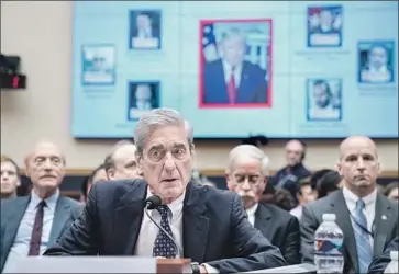  ?? Jim Lo Scalzo EPA/Shuttersto­ck ?? FORMER special counsel Robert S. Mueller III testified in back-to-back congressio­nal hearings Wednesday, warning of ongoing Russian attempts to interfere in U.S. elections. “They’re doing it as we sit here,” he said.