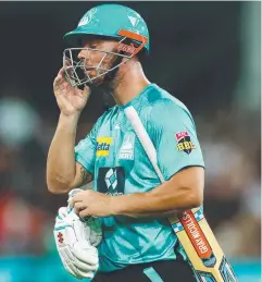  ?? ?? The Brisbane Heat have let go of star batsman Chris Lynn.