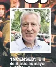  ?? ?? ‘INCENSED’: Bill de Blasio as mayor in 2020 criticized a crowded Brooklyn funeral amid COVID crowd restrictio­ns.