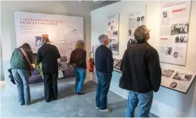  ?? Photograph: parkerphot­ography/Alamy ?? Visitors to the Jewish Memorial Museum in Le Chambon-sur-Lignon.