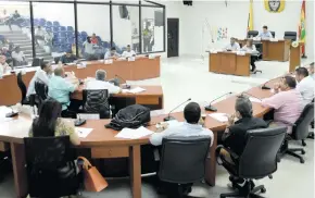  ?? ARCHIVO ?? Los concejales de Barranquil­la, durante una reciente sesión.