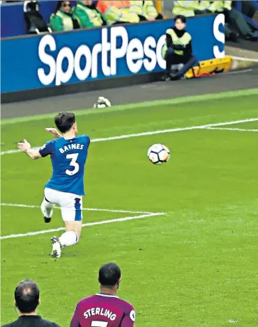  ??  ?? One, two, three: Leroy Sane (top), Gabriel Jesus (bottom left) and Raheem Sterling (bottom right) score for Manchester City as manager Pep Guardiola looks on (inset)