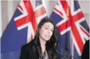  ?? Photo: Robert Kitchin/Pool/Getty Images ?? New Zealand Prime Minister Jacinda
Ardern has implemente­d a new traffic-light system for dealing with Covid-19.