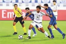  ?? Courtesy: AGL ?? Action from the Arabian Gulf Cup match between Al Nasr and Al Jazira. Al Jazira won 3-0.