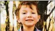  ?? Contribute­d photo ?? Dominick Krankall, 6, was burned after another child threw a fireball at him, according to his family.