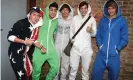  ??  ?? The boy band One Direction popularise­d the onesie. Photograph: Beretta/Sims/Rex Features