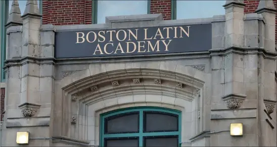  ?? NANCY LANE / NHERALD STAFF FILE ?? NEW INCIDENT: A bag of ammunition was found at Boston Latin Academy, the latest in a series of guns and ammo brought to city schools.