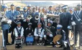  ??  ?? MUSIC BAND: The Ezibeleni United Christian Apostolic Church of Zion youth brass band