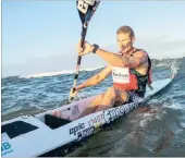  ??  ?? ON A MISSION: Hank McGregor has his sights firmly set on clinching a maiden Durban Downwind title when the World Surfski Series event takes place from La Mercy to Marine Lifesaving Club in Durban.