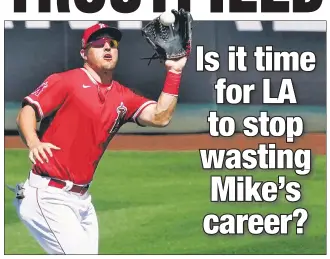  ?? AP ?? TIME TO FLY? Mike Trout‘s Angels could finally compete for the AL West crown, according to Westgate SuperBook baseball oddsmaker Ed Salmons.
