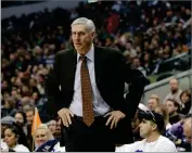  ?? AP TONY GUTIERREZ ?? PHOTO BY
In this Dec. 11, 2010, file photo, Utah Jazz head coach Jerry Sloan is shown during an NBA basketball game against the Dallas Mavericks in Dallas. The Utah Jazz have announced that Jerry Sloan, the coach who took them to the NBA Finals in 1997 and 1998 on his way to a spot in the Basketball Hall of Fame, has died.