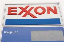  ?? Matt Rourke/Associated Press ?? Exxon cited weak performanc­e in its chemical businesses in reporting lower-than-expected third-quarter results Friday.