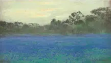  ??  ?? Julian Onderdonk (1882-1922), Bluebonnet Field, 1921, pastel on board, 5½ x 8½” Estimate: $40/60,000