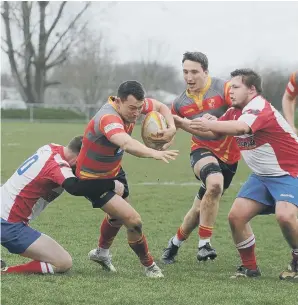  ??  ?? Borough on the attack again against Wellingbor­ough