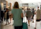  ?? CHRISTEL YARDLEY/STUFF ?? increase in grocery sales and a 32% increase in homewares sales.
Foot traffic is still strong in shopping centres even as online sales grow, says investment strategist Ed Glennie.