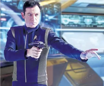  ?? SUPPLIED PHOTO ?? Jason Isaacs portrays Capt. Gabriel Lorca on Star Trek: Discovery. The fifth spin-off of the original Star Trek series is to finally begin airing on Sunday.