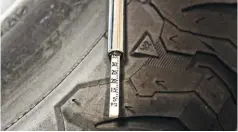  ??  ?? Whether you’re making 500 hp or 800 hp, it always pays to drop the air pressure in your tires. Dropping air pressure increases your footprint, and more rubber coming in contact with the racing surface means more grip. Added traction means better 60-foots and ET’S with no ill-effect on trap speed or any other factor. Just don’t drop pressure too low (draw the line around 20-25 psi), and make sure you have a means to air back up once you’re done racing.