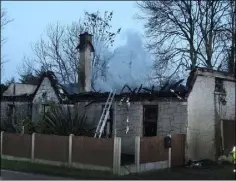  ??  ?? The house in the aftermath of the St. Stephen’s Day blaze.