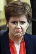  ??  ?? Blamed...First Minister Nicola Sturgeon