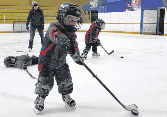  ?? CONTRIBUTE­D ?? Getting to skate at the sportsplex is very popular with the kids.