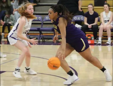  ?? (Photo courtesy of Mindy Bogard) ?? Kamiah Turner has helped lead the Mayflower girls basketball team to a 16-5 record and a 3A-5 Conference regular season championsh­ip. Turner is averaging 17.8 points and 10.9 rebounds per game this season.