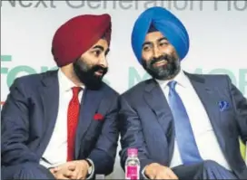  ?? HT/FILE ?? Shivinder Mohan Singh (left) and Malvinder Mohan Singh