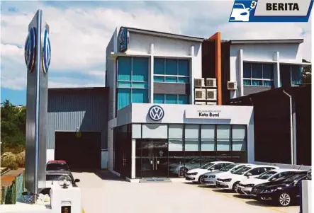  ??  ?? Pusat 3S Volkswagen Kota Bumi bermatlama­t menawar khidmat kepada pemilik kenderaan Volkswagen di Inanam, Menggatal, Lintas, Kolombong, Kota Kinabalu, Tuaran dan Sepanggar.