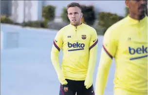  ?? FOTO: FCB ?? Arthur, en la sesión del miércoles, última de la que el club pasó imágenes