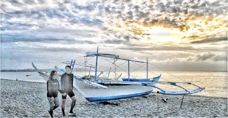  ?? PhotograPh by Joey Sanchez Mendoza for the daily tribune@tribunephl_joey ?? the calm waters and pristine shores of a beach in laiya, batangas provide a temporary escape to tourists wanting to get away from the bustling city even for just a while.