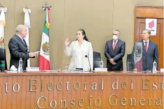  ?? TW@IEEM_MX CORTESÍA: ?? El Instituto Electoral del Estado de México realizó la sesión solemne.