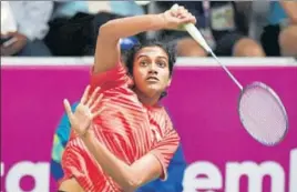  ?? AFP ?? Sindhu beat Akane Yamaguchi for the 8th time in 12 meetings.