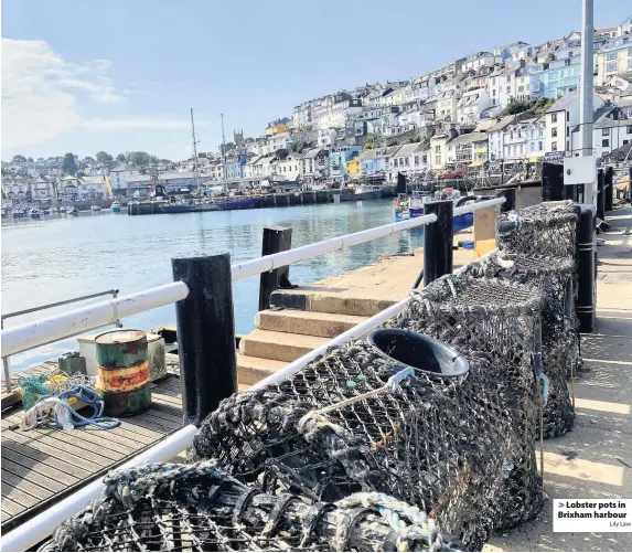  ?? Lily Law ?? Lobster pots in Brixham harbour