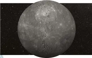  ??  ?? Below: As the smallest planet, Mercury is most susceptibl­e to the effects of chaotic changes