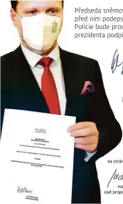  ?? ?? Podpis manželky prezidenta na stránkách Nadace Ivany Zemanové
Ivana Zemanová signovala záštitu nad projektem „Jedeme v tom společně“
(21. 2. 2019)