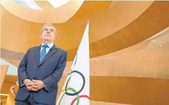 ?? FOTO: FABRICE COFFRINI/AFP ?? Allmächtig­er: Thomas Bach wird die Geschicke des IOC wohl für weitere vier Jahre lenken.