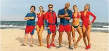  ??  ?? Looking for safe bets, Hollywood has chosen to head towards known franchises like Baywatch when it comes to comedic material in the last few years.