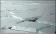  ?? PICTURE: REUTERS ?? Big icebergs break off Antarctica naturally.