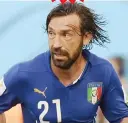  ??  ?? Andrea Pirlo, 36 anni, centrocamp­ista azzurro