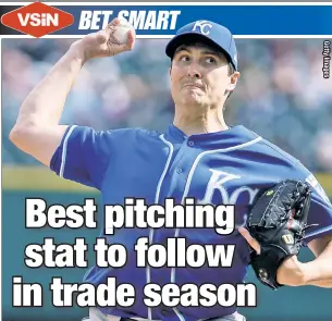  ??  ?? FIP-FIP, HOORAY! The xFIP stat, regarded as a better predictor of future ERA than ERA itself, suggests newly acquired Homer Bailey is likely to help the A’s staff.