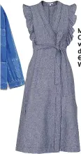  ??  ?? Misha Chambray wrap dress, €199, Whistles