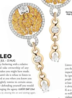  ??  ?? Earrings, Chanel ,igh .e[eller]